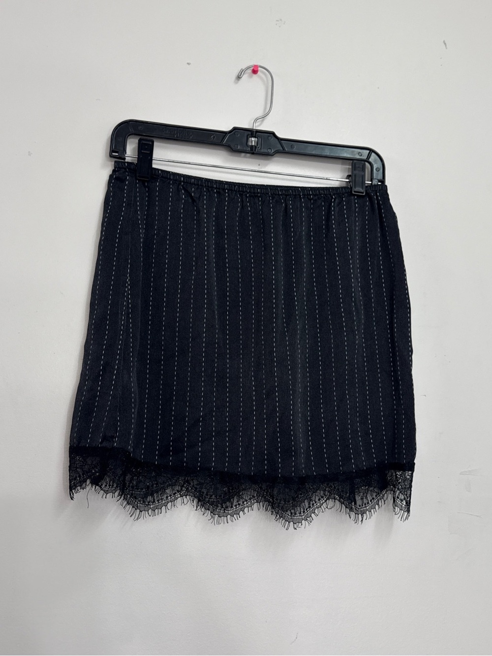 Pin striped asos lace mini skirt